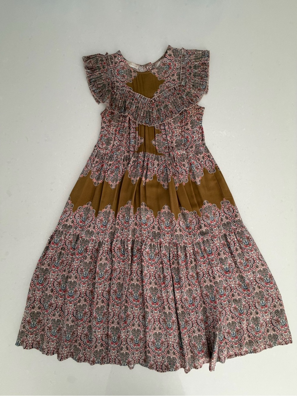 Corey Lynn Calter Paisley Tiered Dress